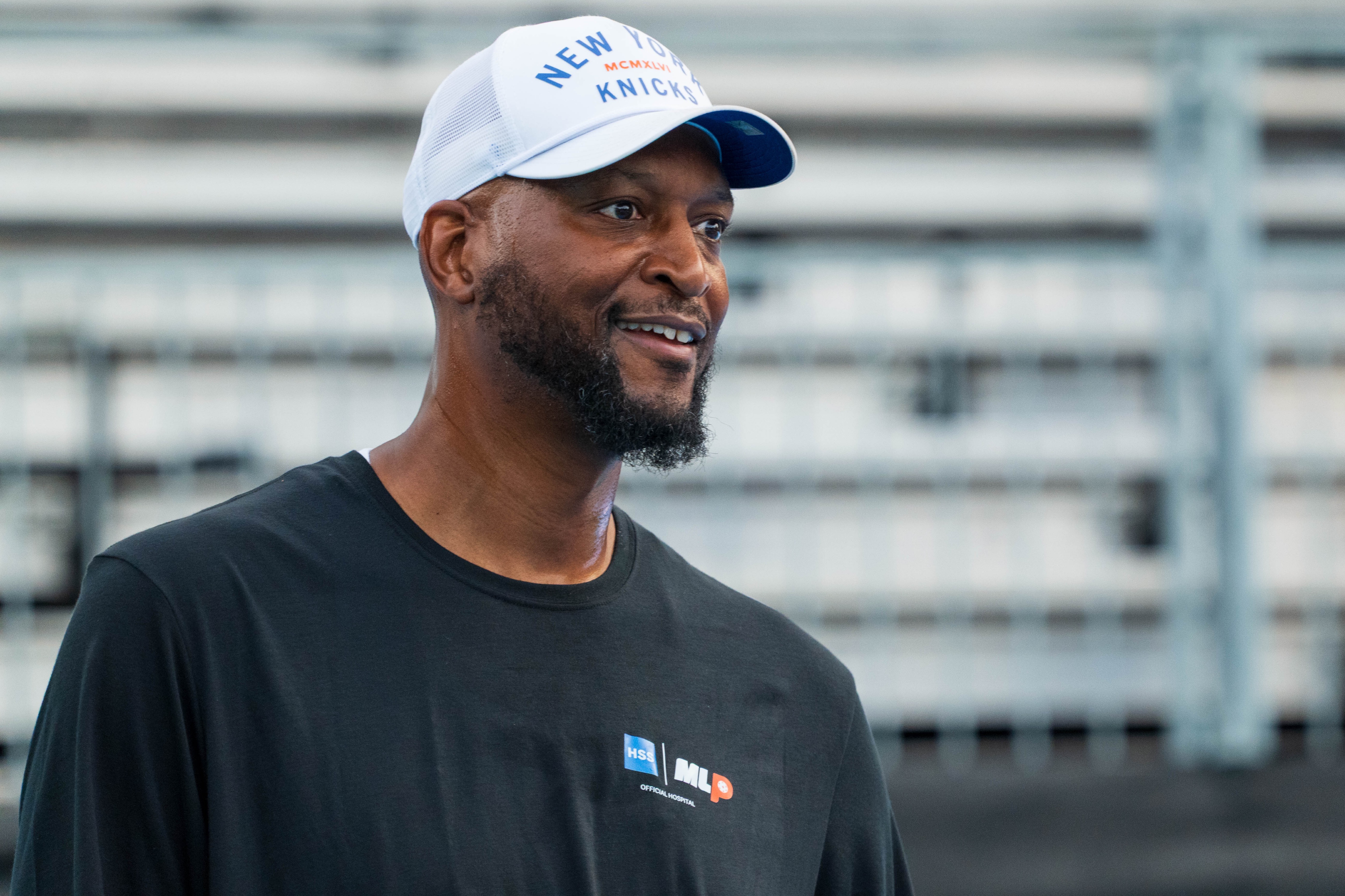 John Wallace enjoying his experience in Central Park.